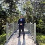 Parramatta Upjohn Park’a yapılan yaya köprüsü kullanıma açıldı haberini anlatan temsili editoryal görsel