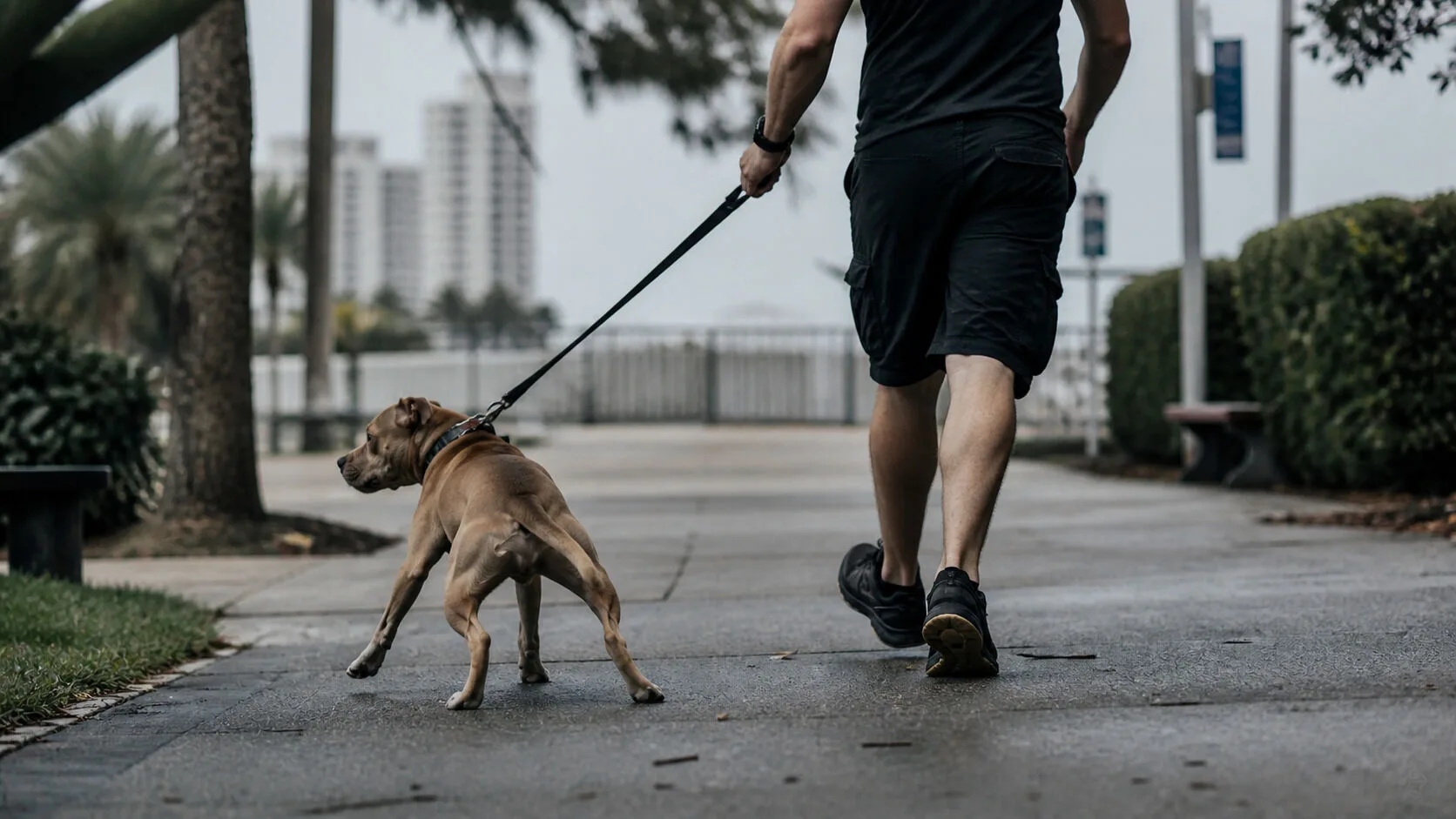 Gold Coast’ta köpeğe kötü muamele iddiasını temsil eden haber görseli.