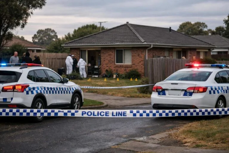 Melbourne’de çiftin ölümü araştırılıyor haberini anlatan temsili editoryal görsel