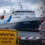 Yolcu gemisi ve sağlık görevlisiyle temsil edilen virüs alarm