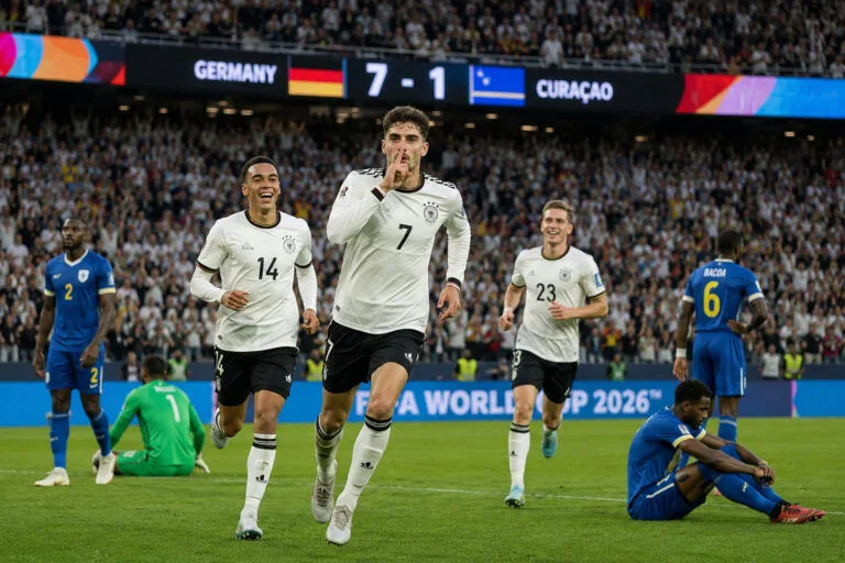 Almanya’dan Curaçao’ya yedi gol konulu temsili editoryal görsel