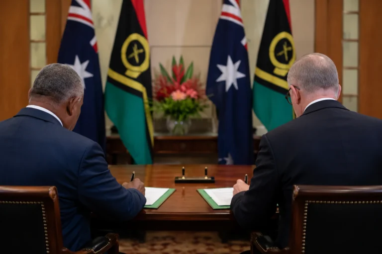 Avustralya ile Vanuatu arasında güvenlik anlaşması konulu temsili editoryal görsel