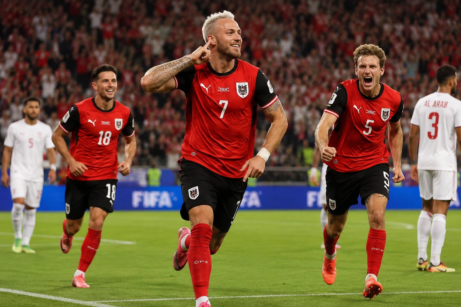 Avusturya’dan Ürdün’e karşı 3-1’lik galibiyet konulu temsili editoryal görsel