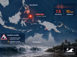 Filipinler’de 7.8’lik deprem konulu temsili editoryal görsel