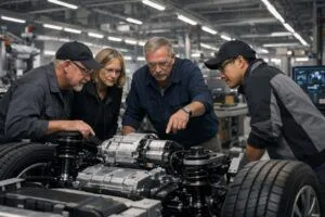 Ford, kaliteyi artırmak için insan gücüne döndü konulu temsili editoryal görsel