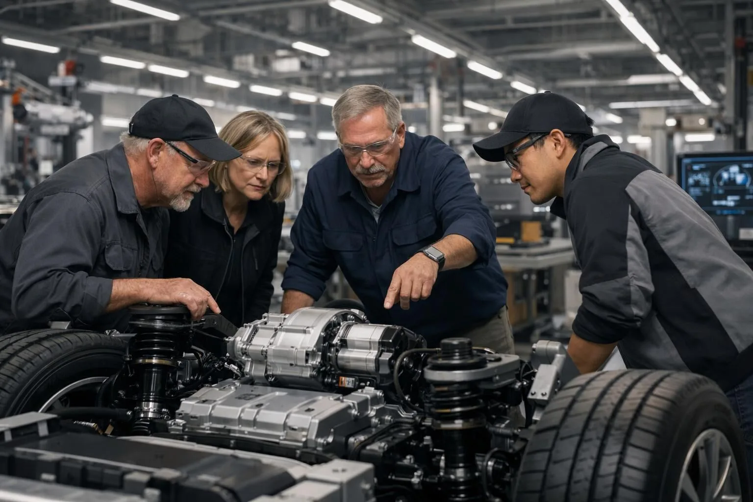 Ford, kaliteyi artırmak için insan gücüne döndü konulu temsili editoryal görsel