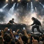 Travis Scott’a sahne tepkisi konulu temsili editoryal görsel