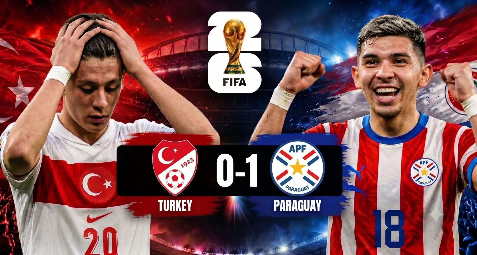 Türkiye’ye erken gol yetti: Paraguay 1-0 kazandı konulu temsili editoryal görsel