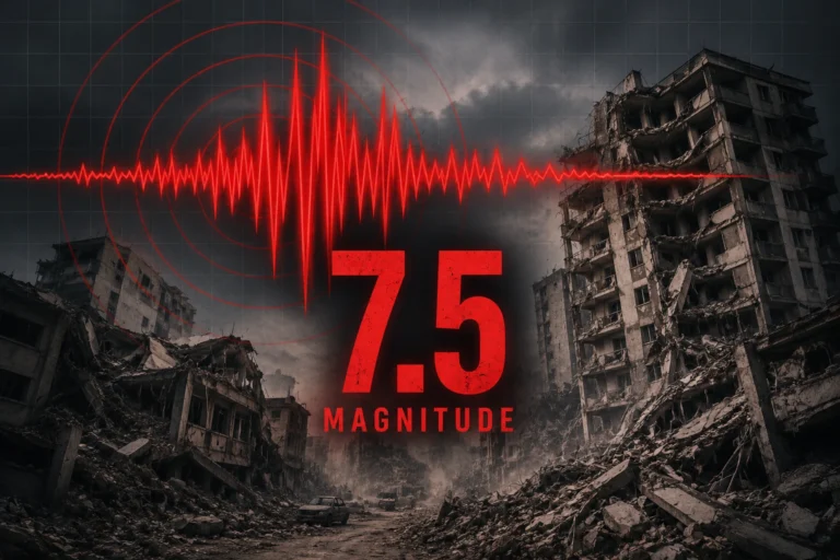 Venezuela’da çifte deprem felaketi konulu temsili editoryal görsel
