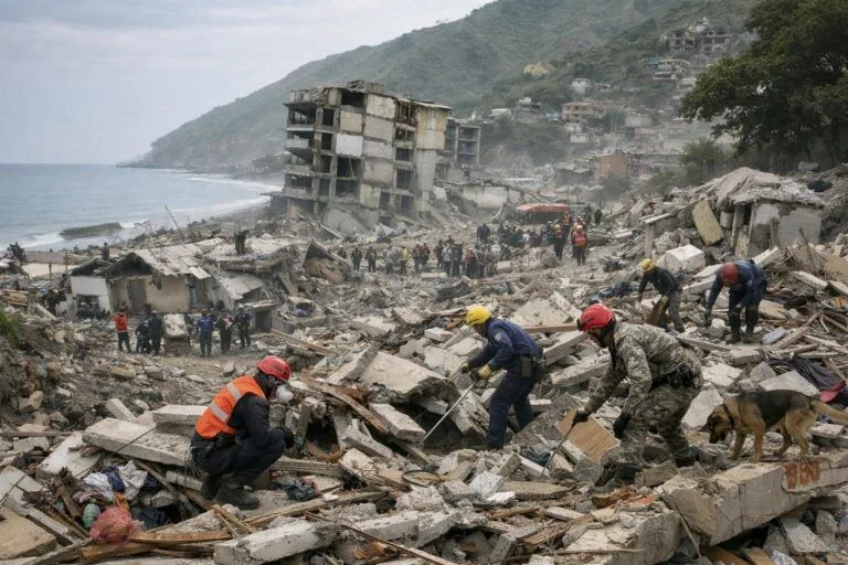 Venezuela’da can kaybı artıyor konulu temsili editoryal görsel