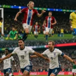 Norveç ve İngiltere çeyrek finalde konulu temsili editoryal görsel