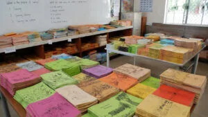 Papunya’nın kitapları gün yüzünde konulu temsili editoryal görsel